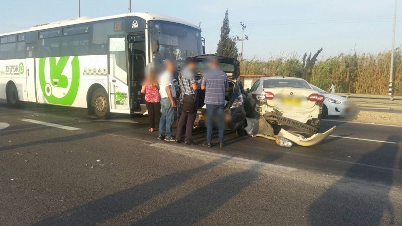 זירת התאונה. צילום:איחוד הצלה