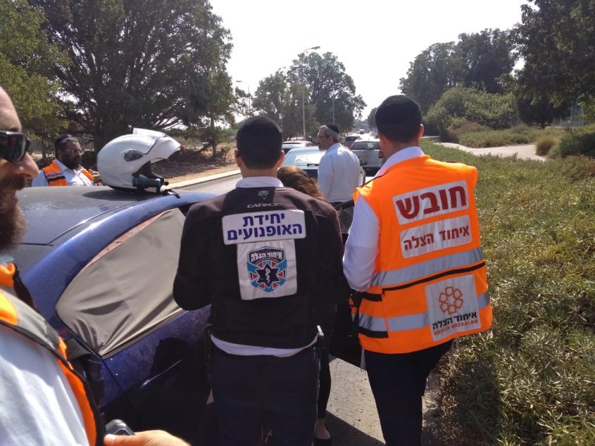 מקום התאונה, צילום: דוברות איחוד הצלה