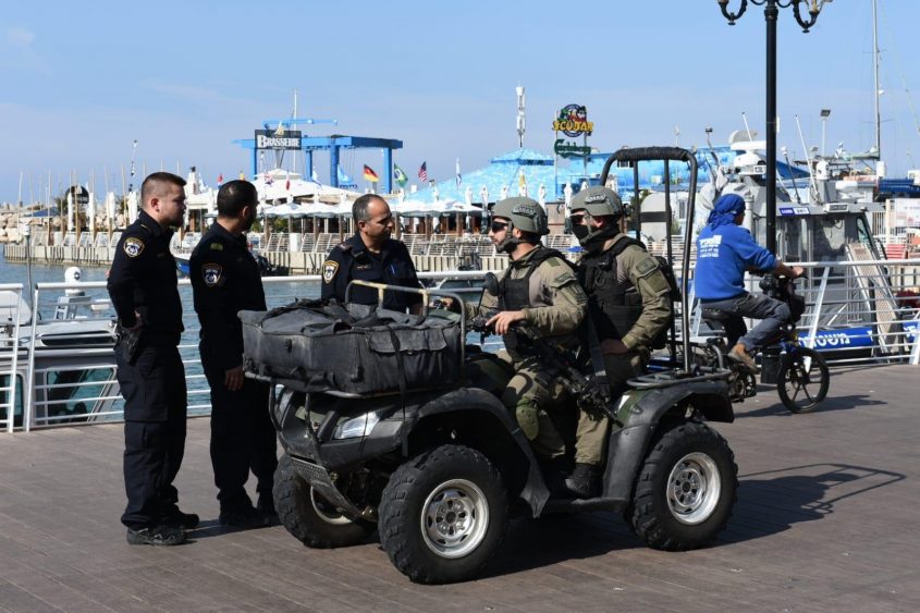 הערכות מוגברת באשקלון. צילום: דוברות משטרת ישראל