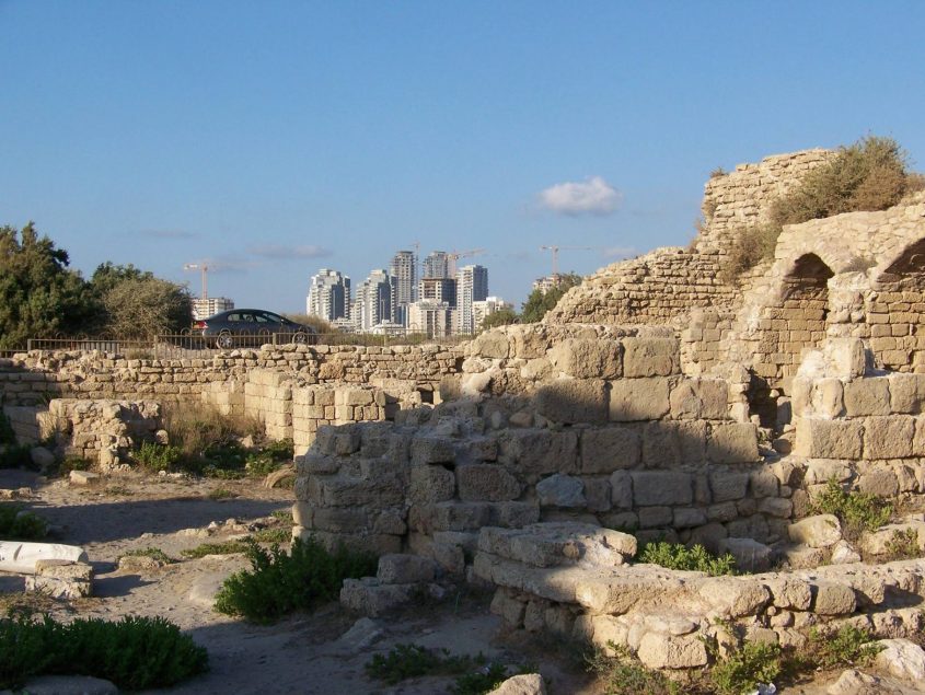 מצודת אשדוד שקיעה צילום: יעקב יופנט