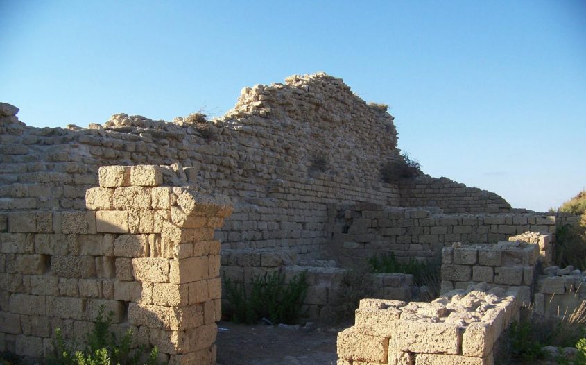 מצודת אשדוד שקיעה צילום: יעקב יופנט