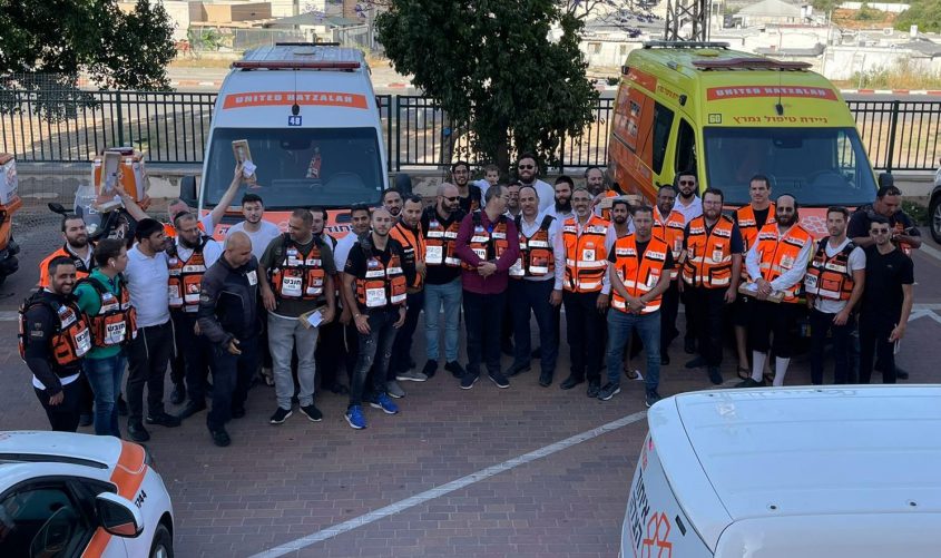 המתנדבים. צילום: דוברות איחוד הצלה
