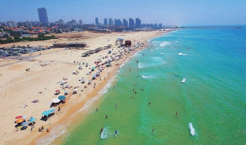 קו החוף של אשדוד. צילום: דוברות עיריית אשדוד