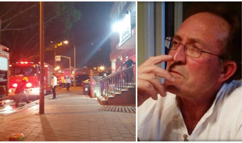 ציון כהן והשריפה במועצה הדתית באשדוד. צילום: דיווחים לכיש דרום