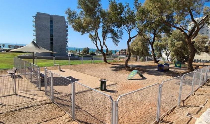 גינת הכלבים החדשה בפארק אלישבע