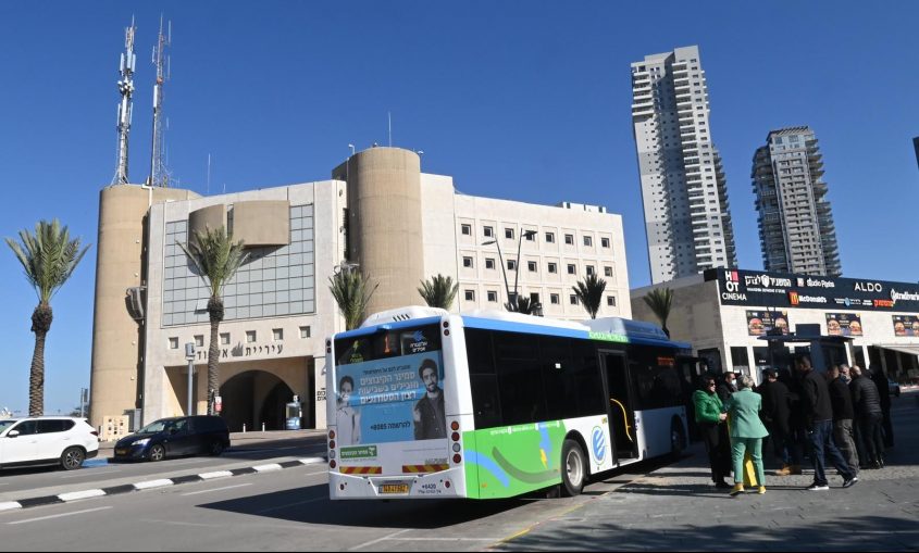 התחבורה הציבורית החדשה. צילום: עיריית אשדוד