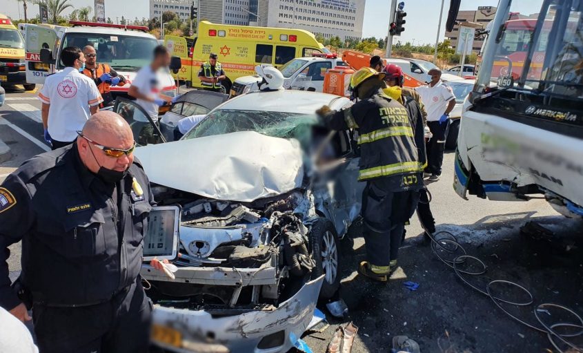 זירת תאונה. צילום ארכיון: דוברות איחוד הצלה
