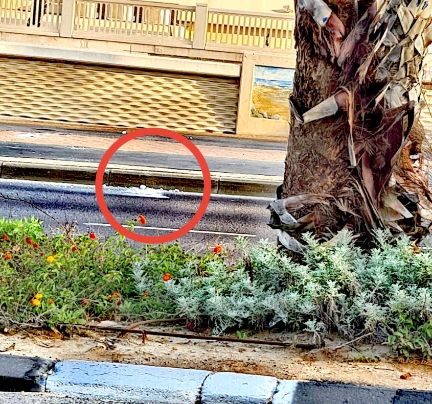 שרידי האבנים כפי שצולם הבוקר