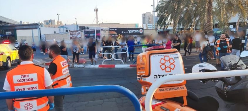 זירת התאונה. צילום: דוברות איחוד הצלה