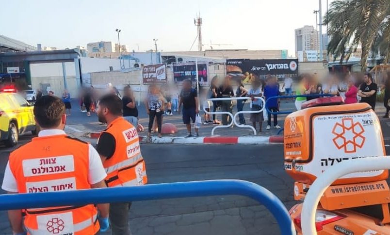 זירת התאונה. צילום: דוברות איחוד הצלה