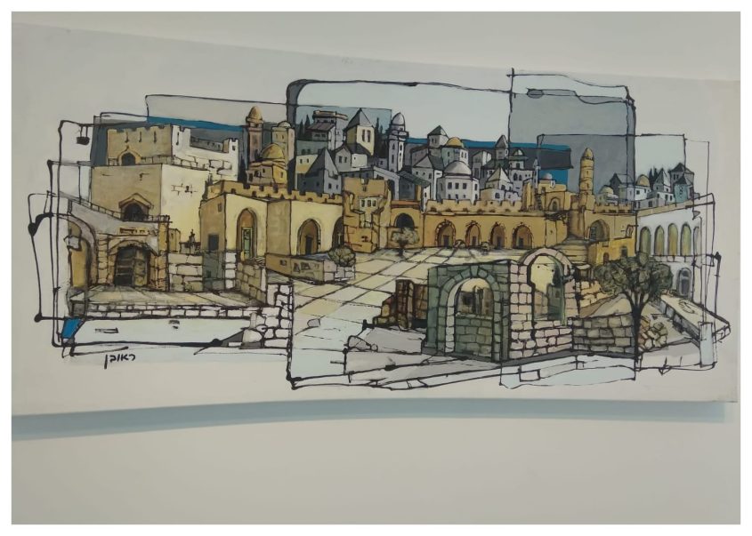 ירושלים של זהב. ציור של ראובן כהן