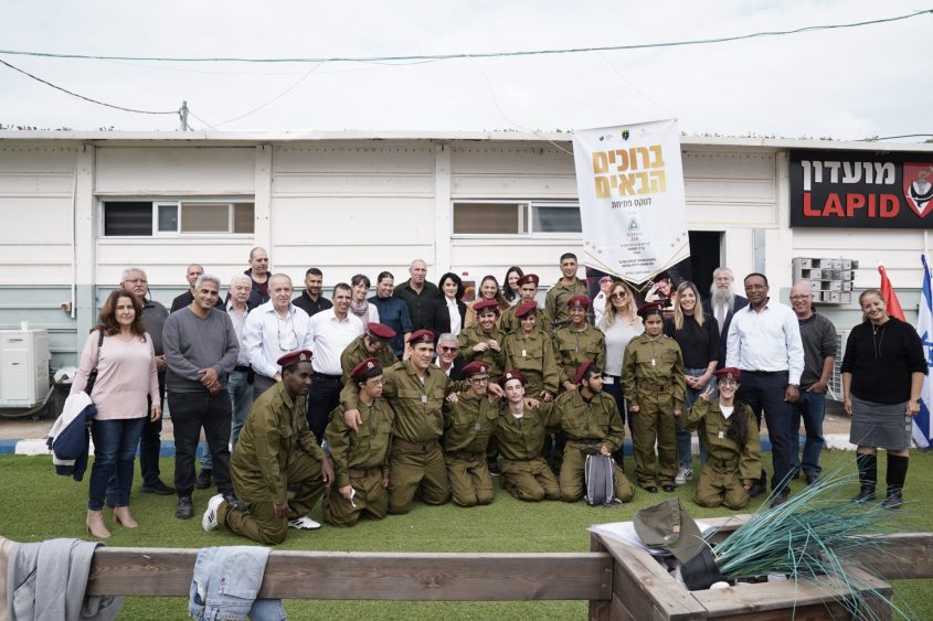 החיילים המתנדבים בבסיס. צילום: שירן אלדרי ODREY