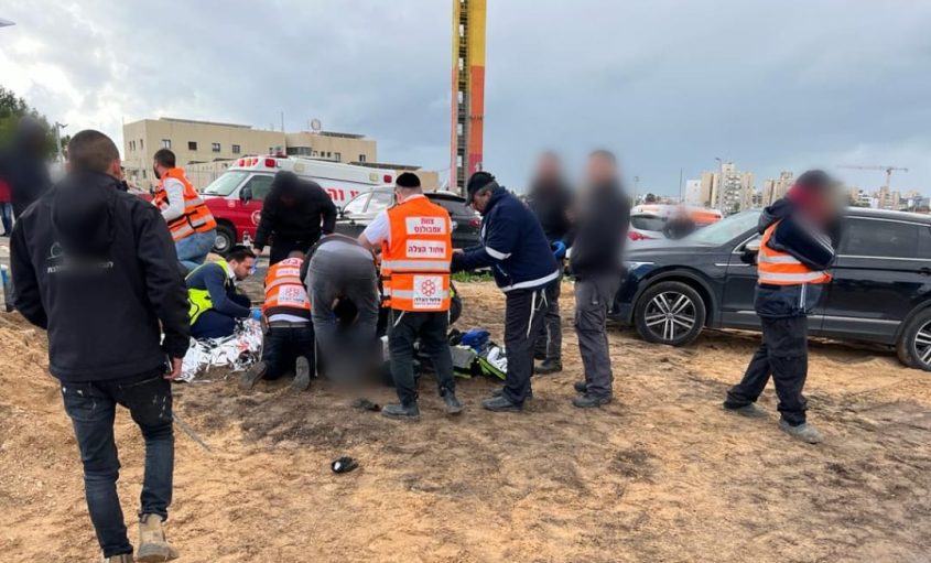 זירת האירוע הקשה. צילום: דוברות איחוד הצלה