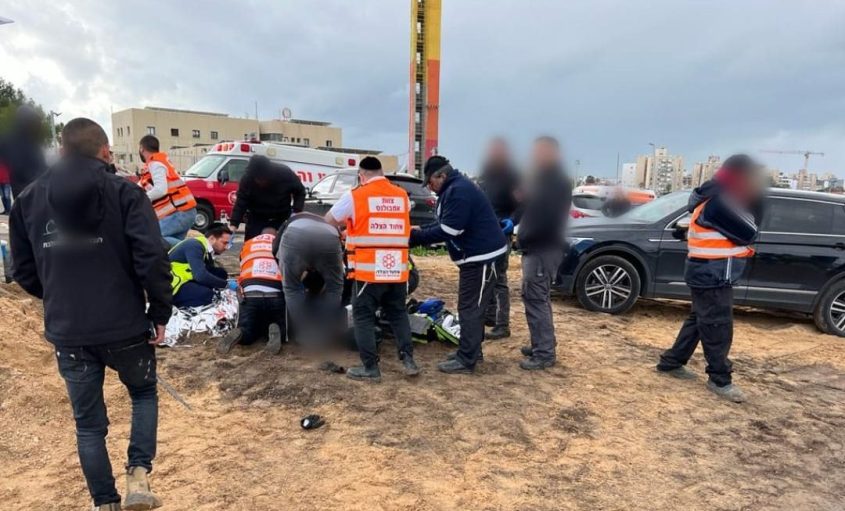 זירת האירוע הקשה. צילום: דוברות איחוד הצלה