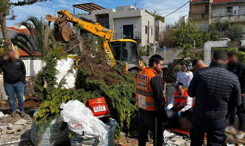 זירת האירוע. צילום: דוברות איחוד הצלה