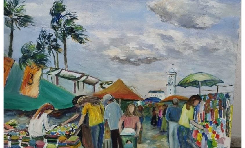 'השוק' ציור של מרים איתן