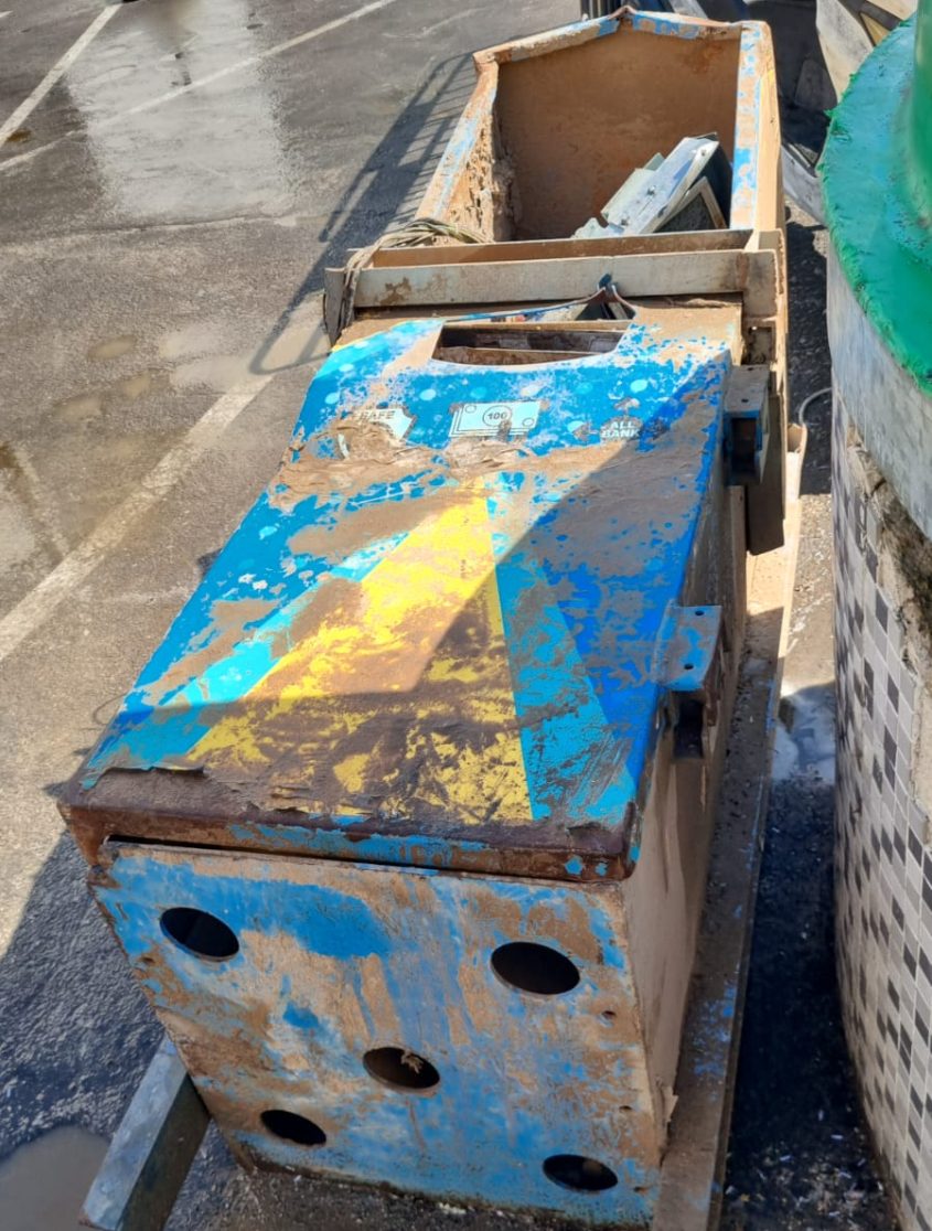 כספומטים לאחר פירוק. צילום: דוברות המשטרה