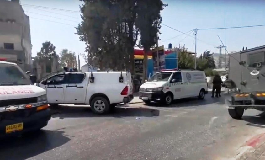 זירת הפיגוע. צילום: תיעוד מבצעי מד"א