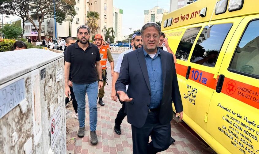 השר בן גביר בזירה
