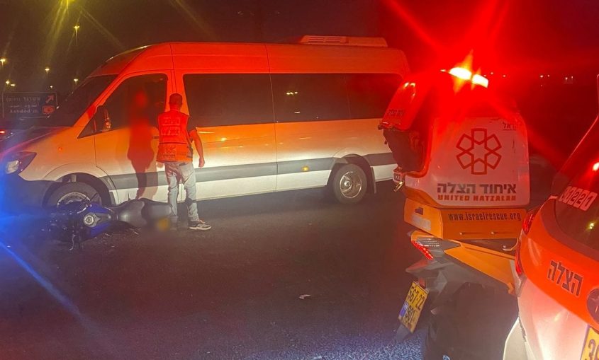 זירת התאונה בכביש 7. צילום: דוברות איחוד הצלה