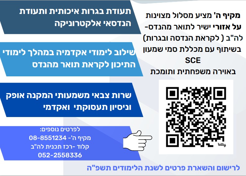 פרטים על מסלול הלימוד במקיף ה'