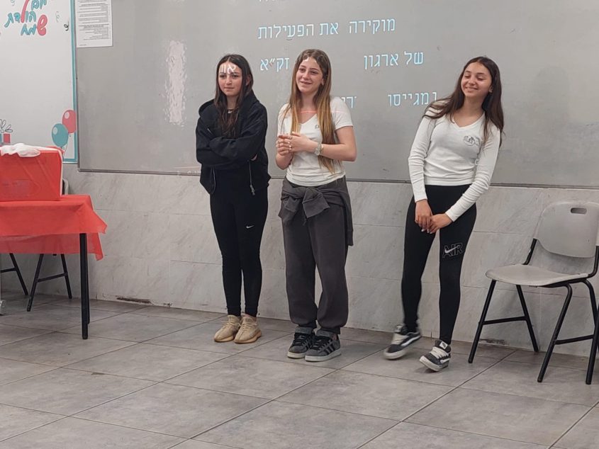 פרויקט הוקרה לפעילות זק"א של תלמידי מקיף ו. צילום: מקיף ו' אשדוד