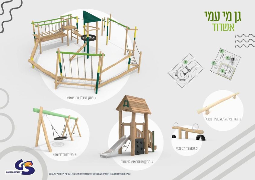 מתקני המשחקים המתוכננים