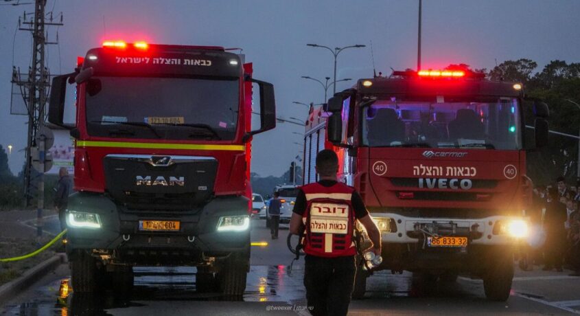 השריפה סמוך לאשדוד. צילום: שי יונתן תיעוד מבצעי כב"ה