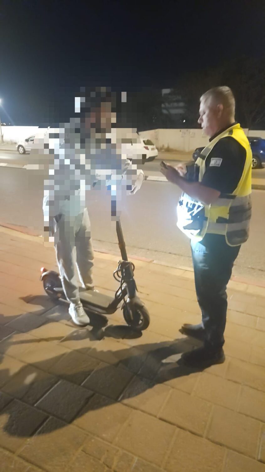 אכיפת נהגי קורקינטים באשדוד
