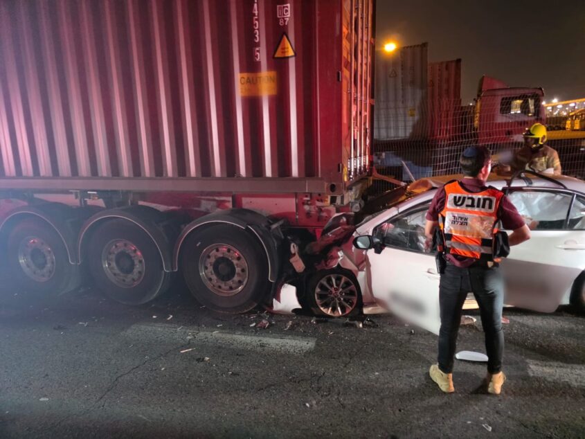 זירת התאנה בדרך תל מור. צילום: איחוד הצלה
