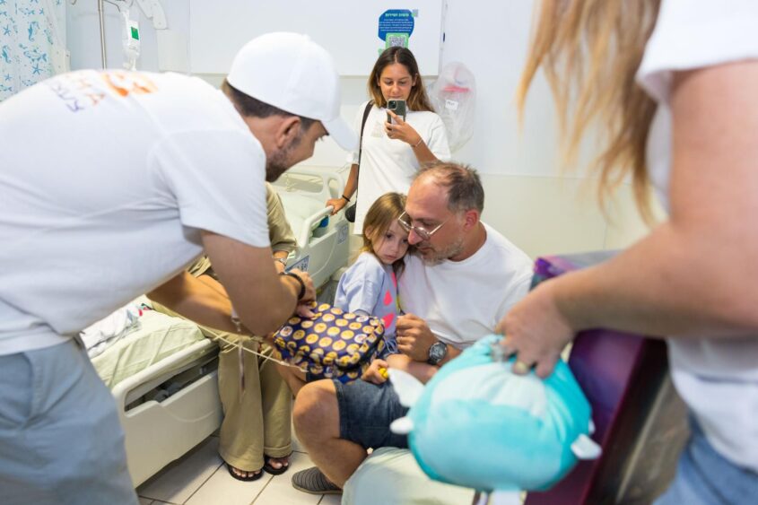 משפחת ביבס בביקור באסותא אשדוד