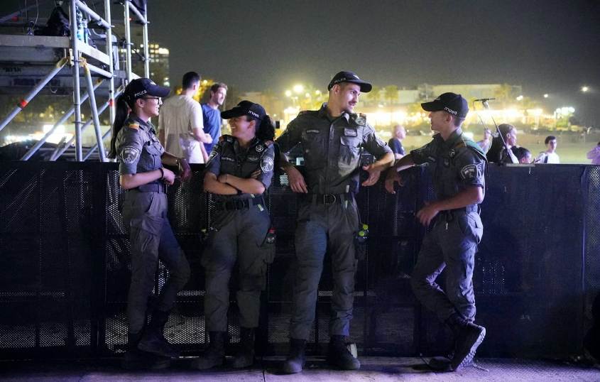 כוחות הביטחון בפסטיבל חלון לים התיכון. צילום: טוביה סגל