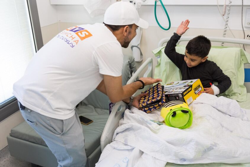 משפחת ביבס בביקור באסותא אשדוד