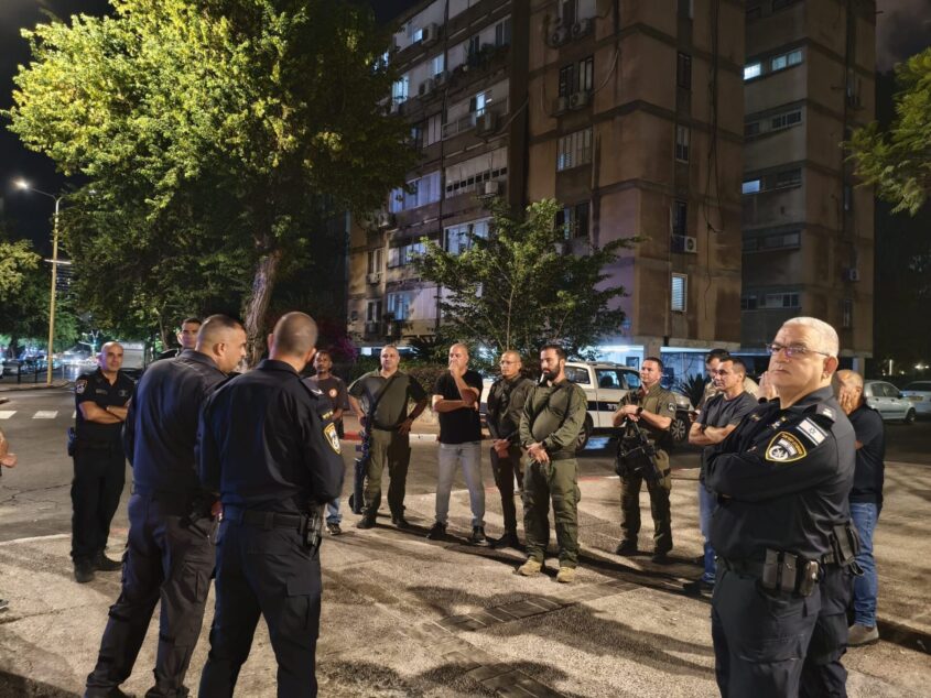 סיור המשטרה ברובע ב'. צילום: דוברות המשטרה