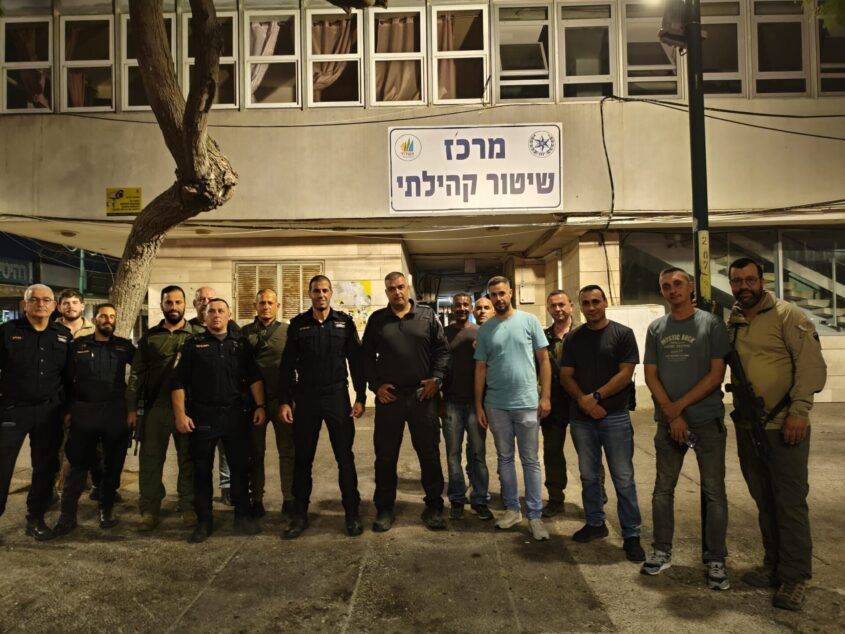 סיור המשטרה ברובע ב'. צילום: דוברות המשטרה