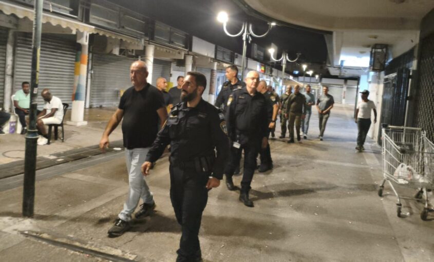 סיור המשטרה ברובע ב'. צילום: דוברות המשטרה