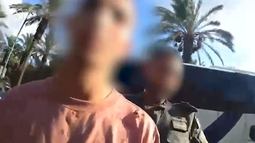 אחד העצורים. צילום: דוברות המשטרה
