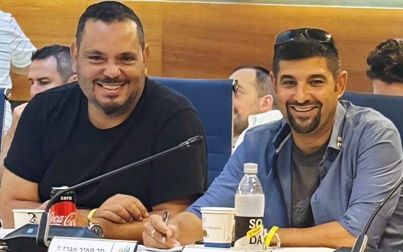 יניב קקון ומאיר אברז'ל. צילום: אינדה פלינט תנועת אשדודים