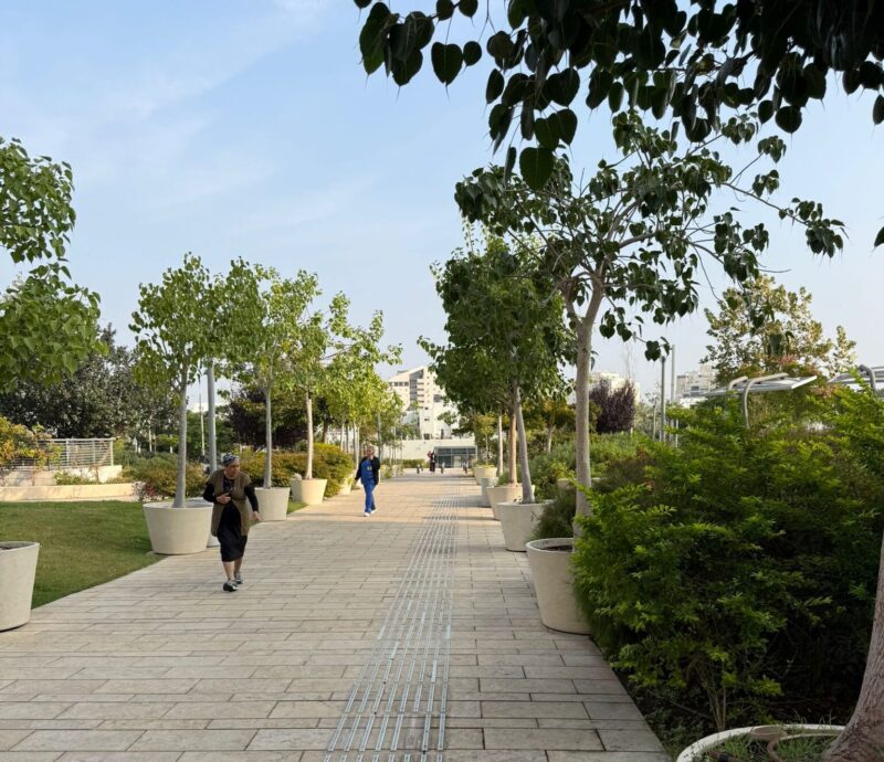הגן שמקבל את פני הבאים בשערי אסותא אשדוד