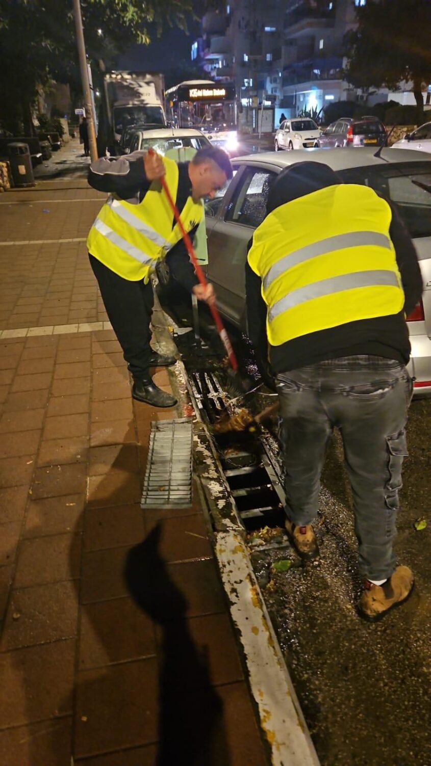 היערכות לגשם באשדוד