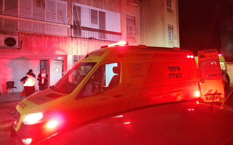 זירת האירוע ברחוב הרב קוק. צילום: איחוד הצלה
