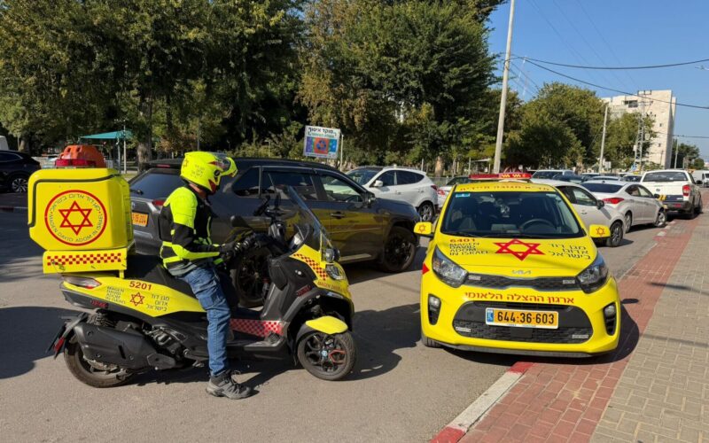 אירוע אלימות ברחוב יוספטל. צילום: מד"א הצלה דרום