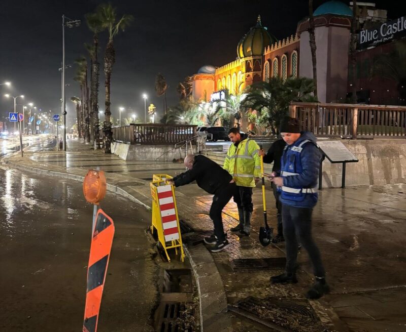 פעילות עובדי העירייה בלילה הסוער