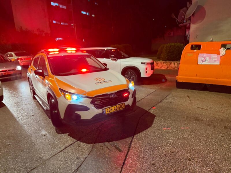 זירת האירוע ברחוב המעפילים. צילום: איחוד הצלה