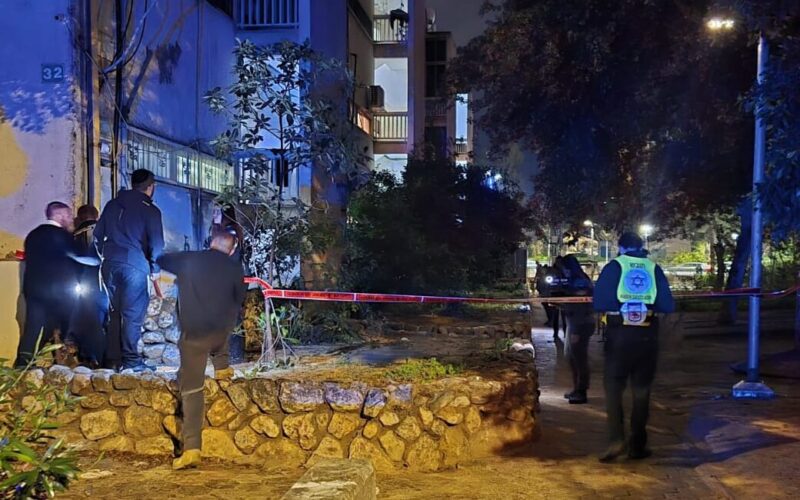 זירת האירוע ברחוב המעפילים. צילום: מד"א הצלה דרום