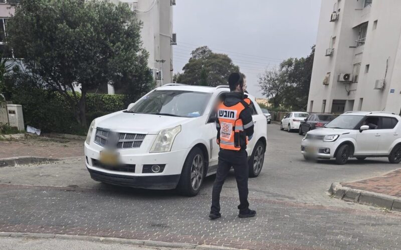 זירת התאונה ברחוב אליקים המלך. צילום: איחוד הצלה
