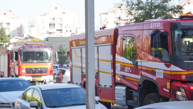 זירת השריפה ברחוב ביאליק. צילום: שי יונתן תיעוד מבצעי