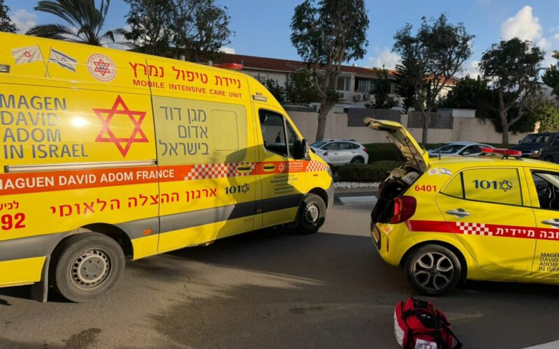 זירת האירוע ברחוב אלטלנה. צילום: מד"א הצלה דרום