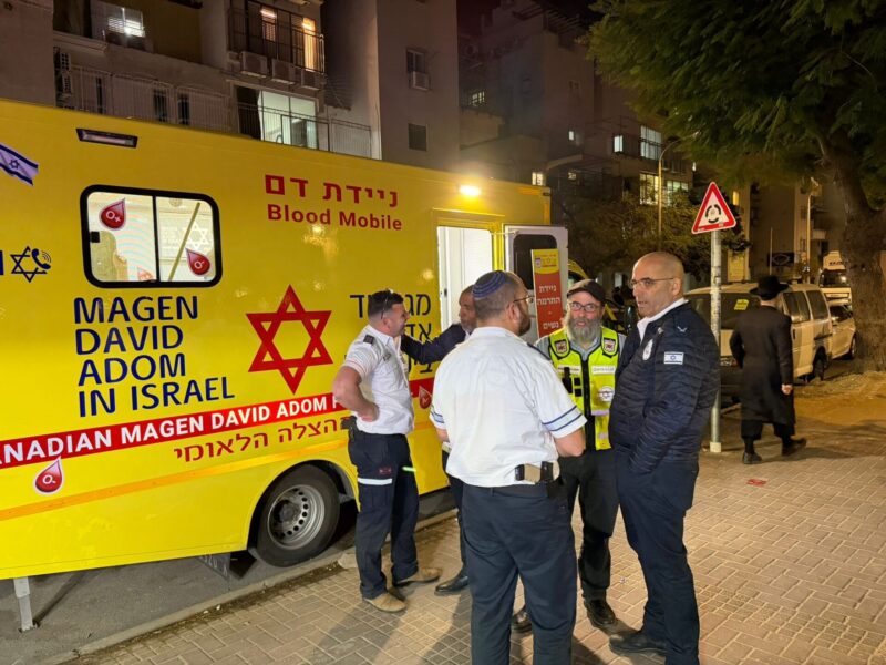 התרמת דם, אמש. צילום: מד"א הצלה דרום