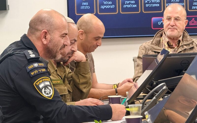 נצ"מ אליהו שמול בהערכת מצב באשדוד